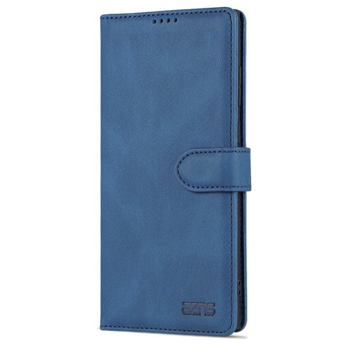 AZNS - AZNS Samsung Galaxy S22 Ultra 5G Fodral - PU Läder - Blå