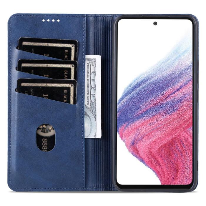 AZNS - AZNS Samsung Galaxy S23 FE Fodral Flip PU Läder - Blå