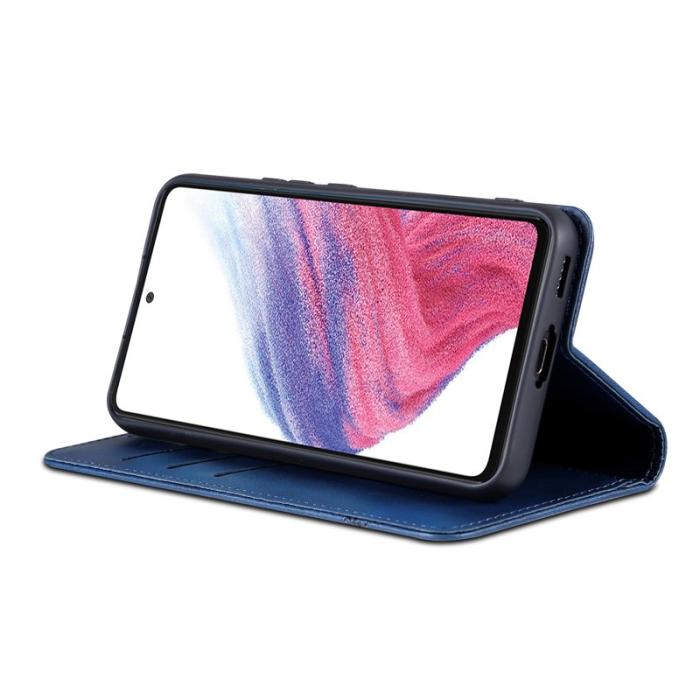 AZNS - AZNS Samsung Galaxy S23 FE Fodral Flip PU Läder - Blå