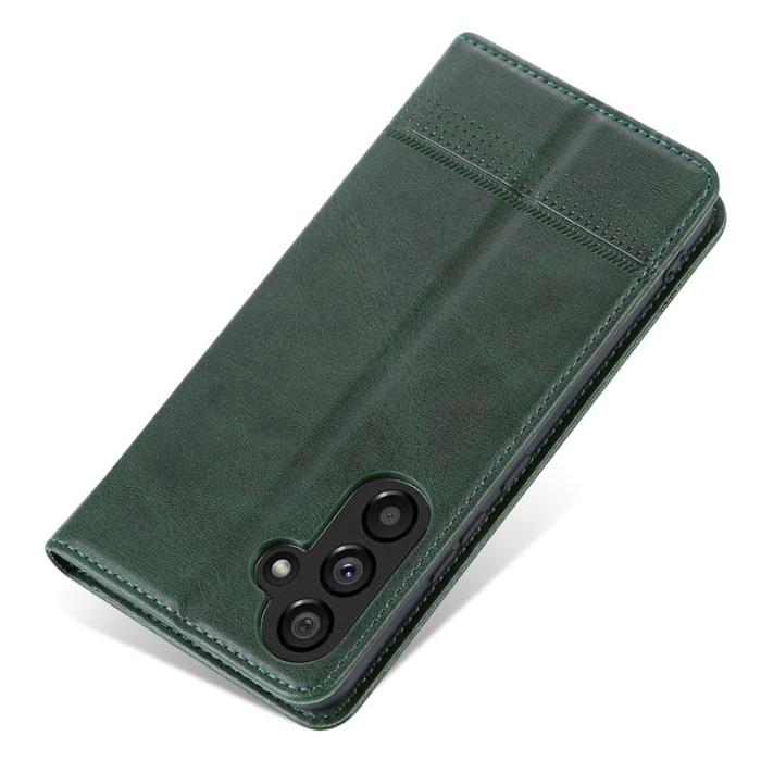 AZNS - AZNS Samsung Galaxy S23 FE Fodral Flip PU Läder - Grön