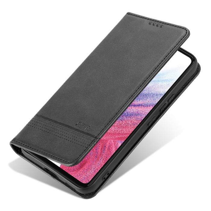 AZNS - AZNS Samsung Galaxy S23 FE Fodral Flip PU Läder - Svart