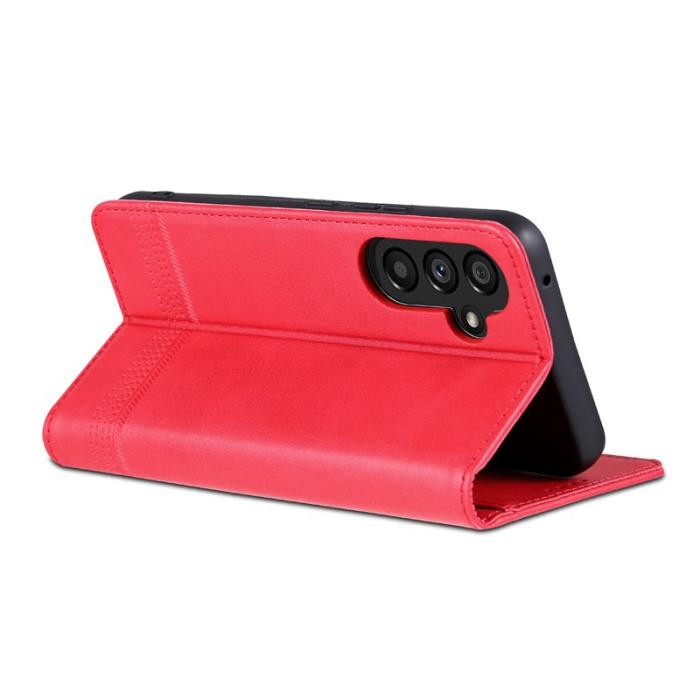 AZNS - AZNS Samsung Galaxy S23 FE Fodral PU Läder - Röd