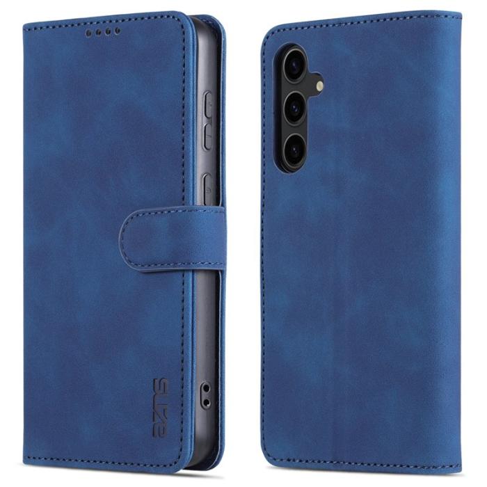 AZNS - AZNS Samsung Galaxy S23 FE Fodral Slim PU Läder - Blå