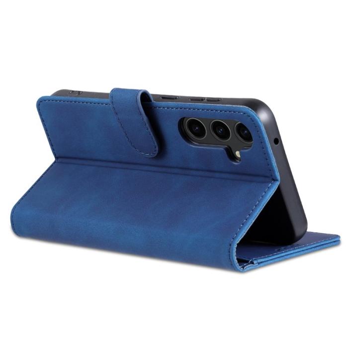 AZNS - AZNS Samsung Galaxy S23 FE Fodral Slim PU Läder - Blå