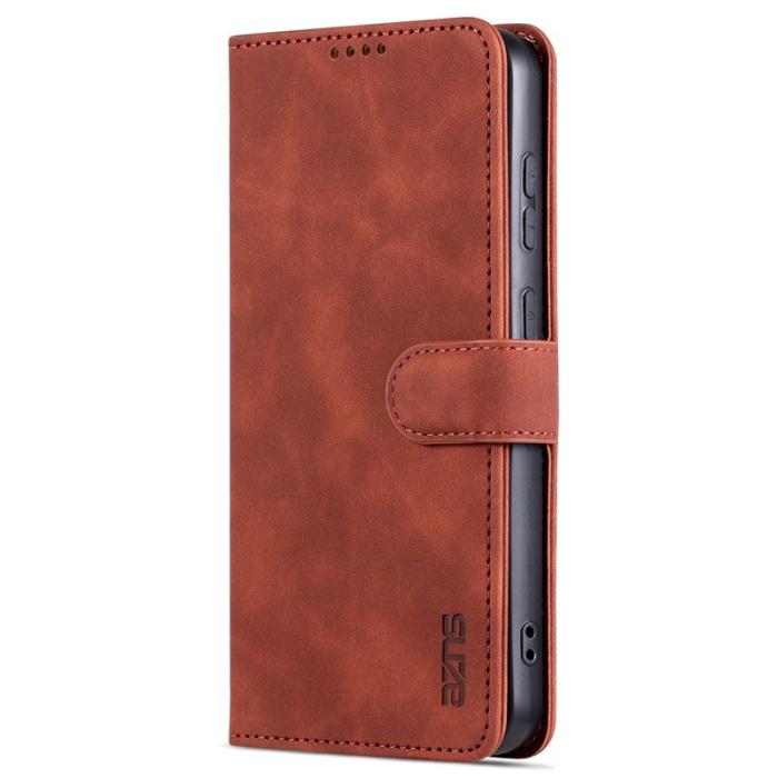 AZNS - AZNS Samsung Galaxy S23 FE Fodral Slim PU Läder - Brun