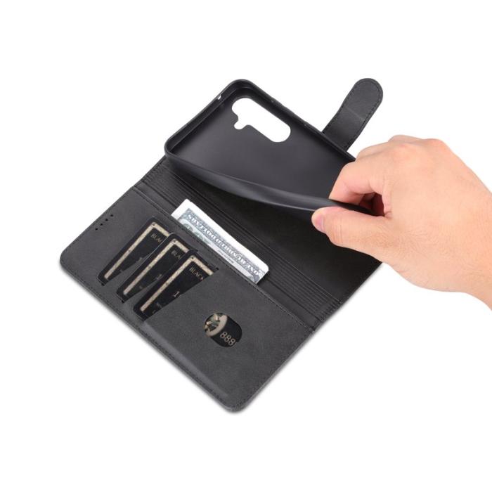 AZNS - AZNS Samsung Galaxy S23 FE Fodral Slim PU Läder - Svart