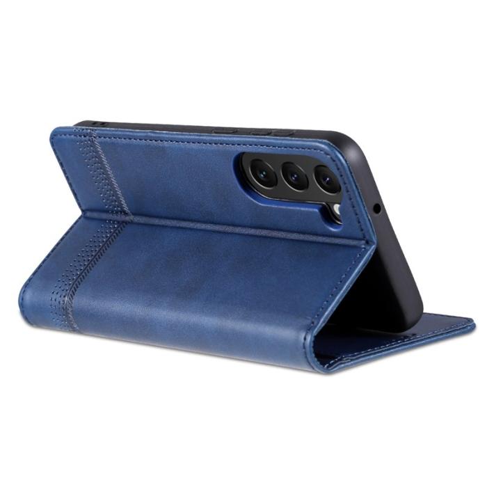 AZNS - AZNS Samsung Galaxy S23 Fodral Äkta läder - Blå