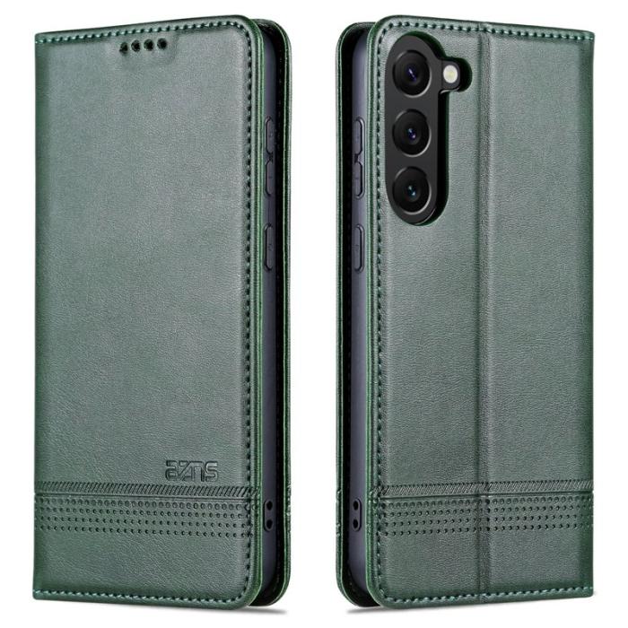 AZNS - AZNS Samsung Galaxy S23 Fodral Äkta läder - Grön