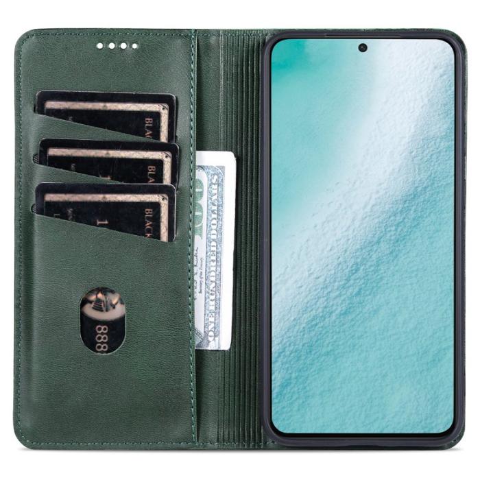 AZNS - AZNS Samsung Galaxy S23 Fodral Äkta läder - Grön