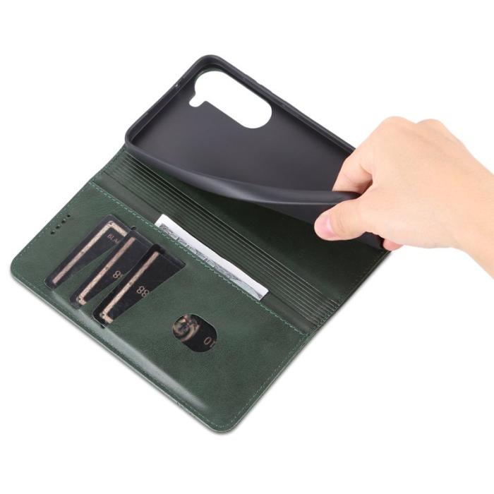 AZNS - AZNS Samsung Galaxy S23 Fodral Äkta läder - Grön