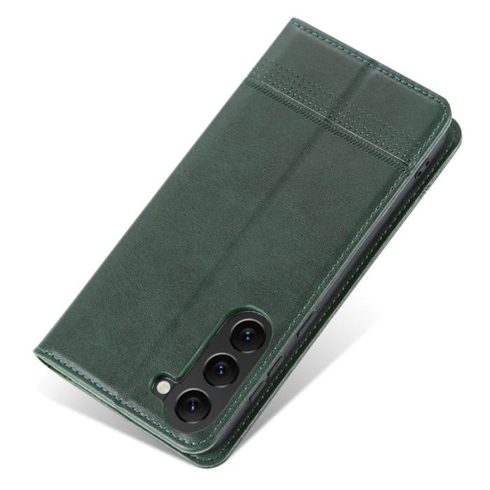 AZNS - AZNS Samsung Galaxy S23 Fodral Äkta läder - Grön