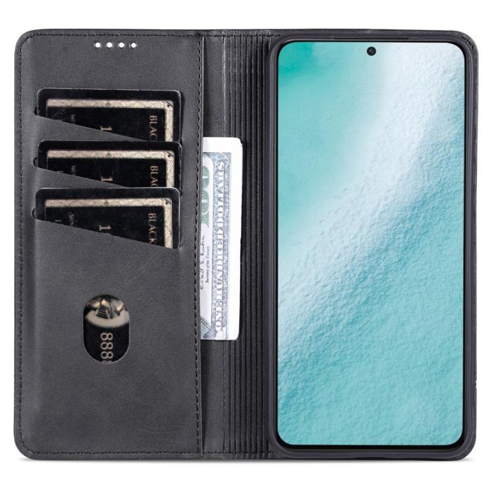 AZNS - AZNS Samsung Galaxy S23 Fodral Äkta läder - Svart