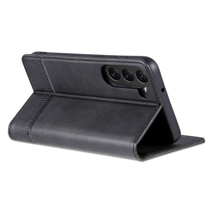 AZNS - AZNS Samsung Galaxy S23 Fodral Äkta läder - Svart