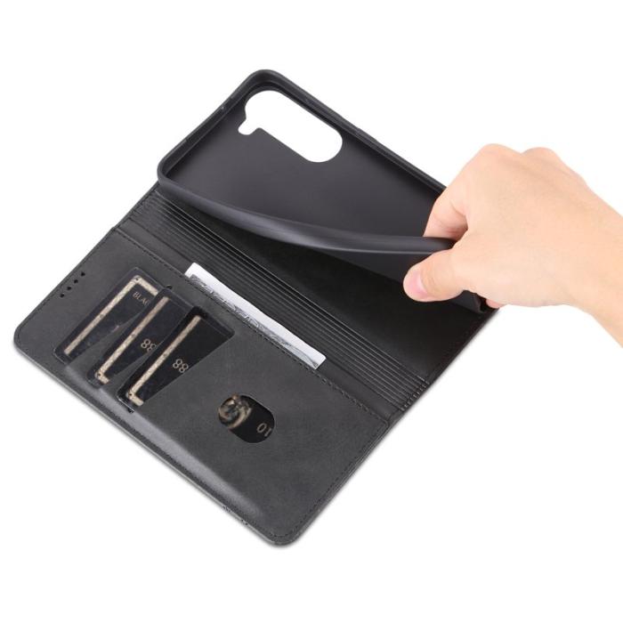 AZNS - AZNS Samsung Galaxy S23 Fodral Äkta läder - Svart