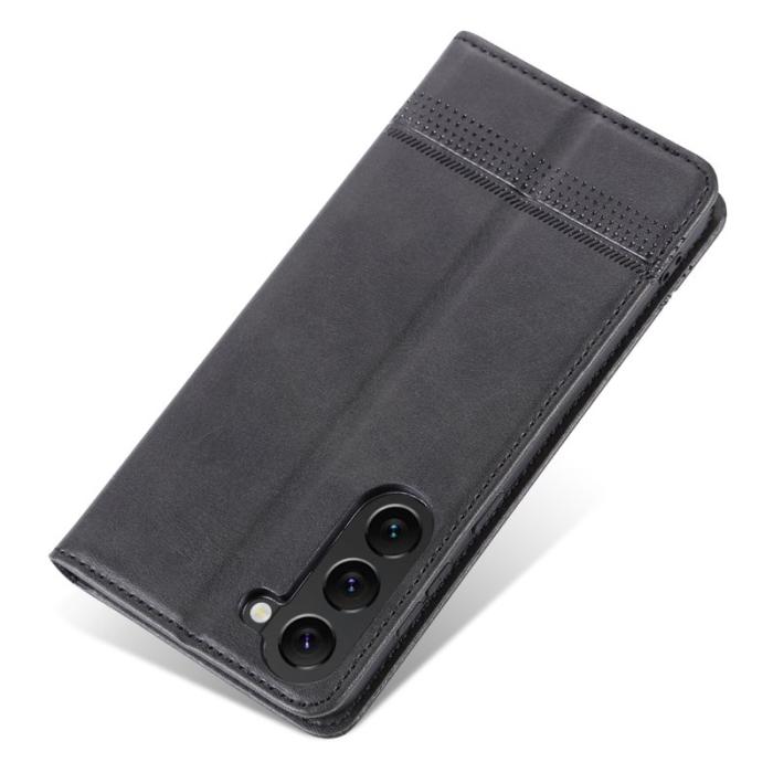 AZNS - AZNS Samsung Galaxy S23 Fodral Äkta läder - Svart