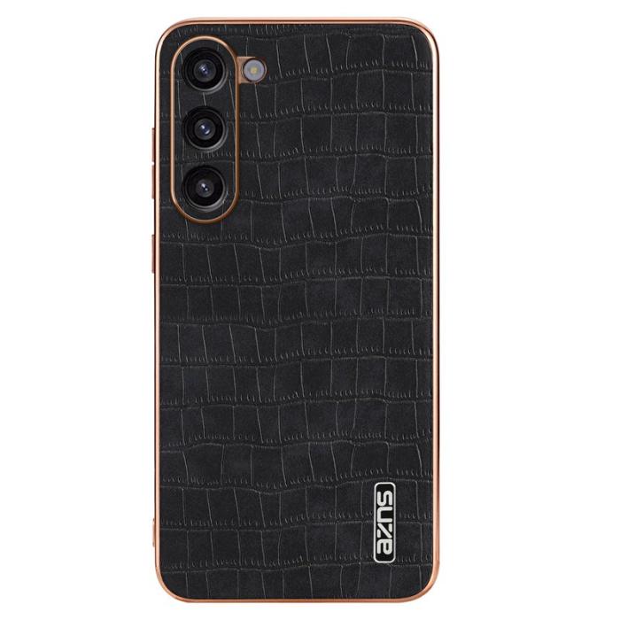AZNS - AZNS Samsung Galaxy S23+ Fodral Crocodile PU+TPU - Svart