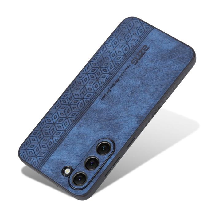 AZNS - AZNS Samsung Galaxy S23 Fodral PU Läder - Blå