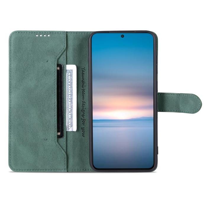 AZNS - AZNS Samsung Galaxy S23 Fodral PU Läder - Full Protection - Grön