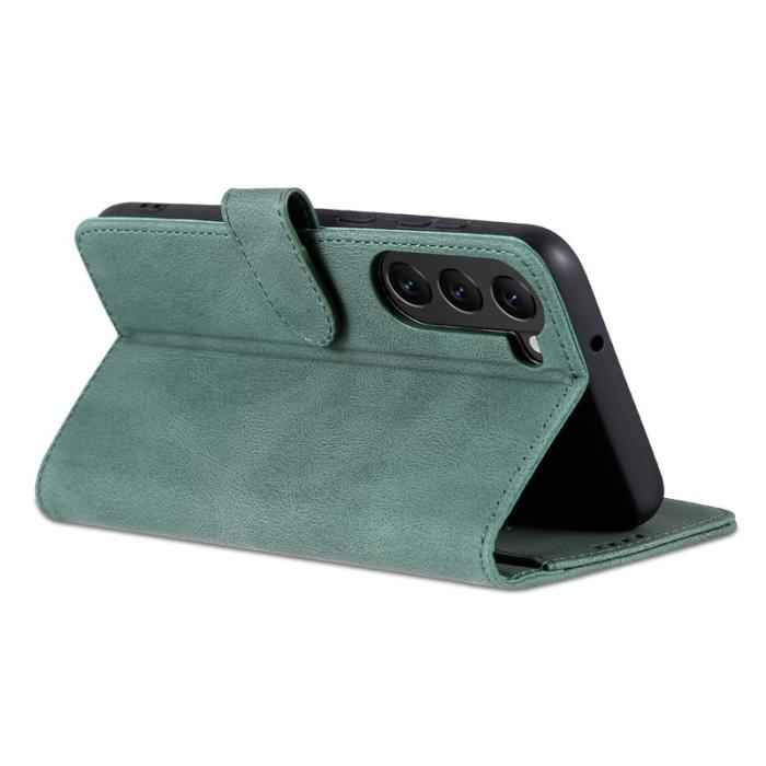 AZNS - AZNS Samsung Galaxy S23 Fodral PU Läder - Full Protection - Grön