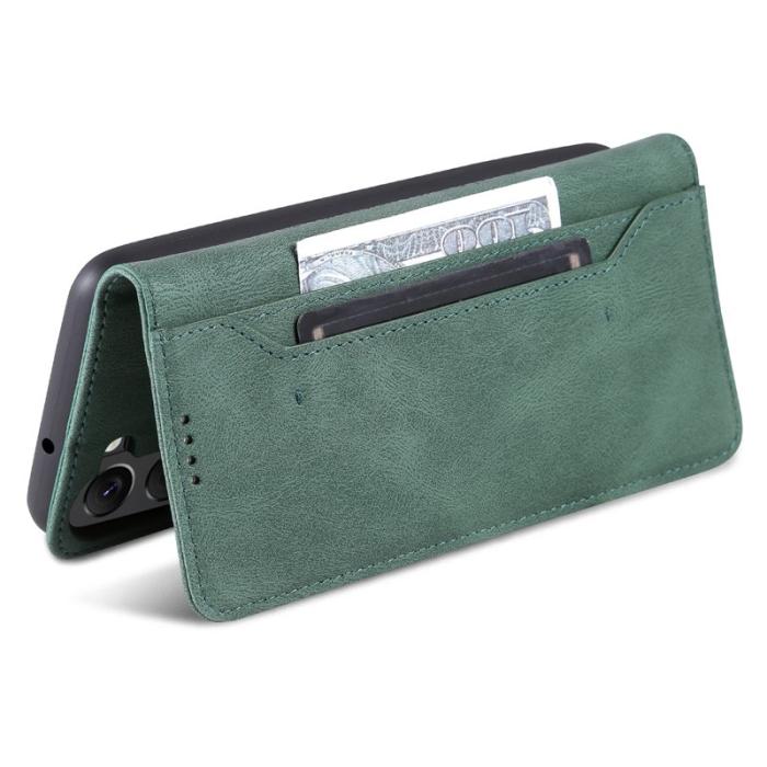 AZNS - AZNS Samsung Galaxy S23 Fodral PU Läder - Full Protection - Grön