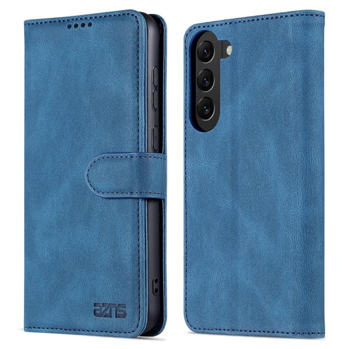 AZNS - AZNS Samsung Galaxy S23 Fodral PU Läder - Full Skydd - Blå