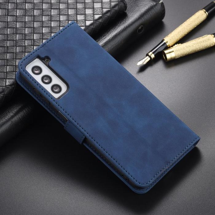 AZNS - AZNS Samsung Galaxy S23 Fodral PU Läder - Magnetisk - Blå