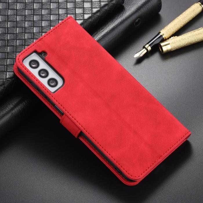 AZNS - AZNS Samsung Galaxy S23 Fodral PU Läder - Röd
