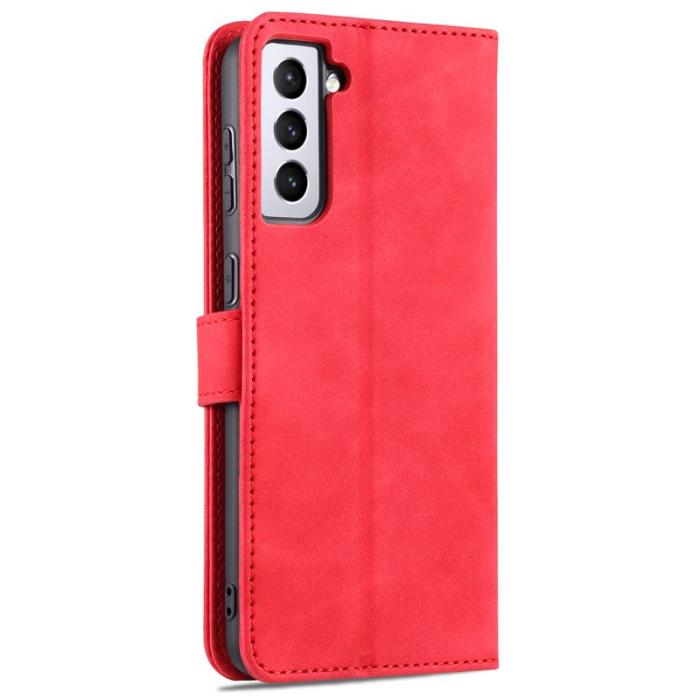AZNS - AZNS Samsung Galaxy S23 Fodral PU Läder - Röd