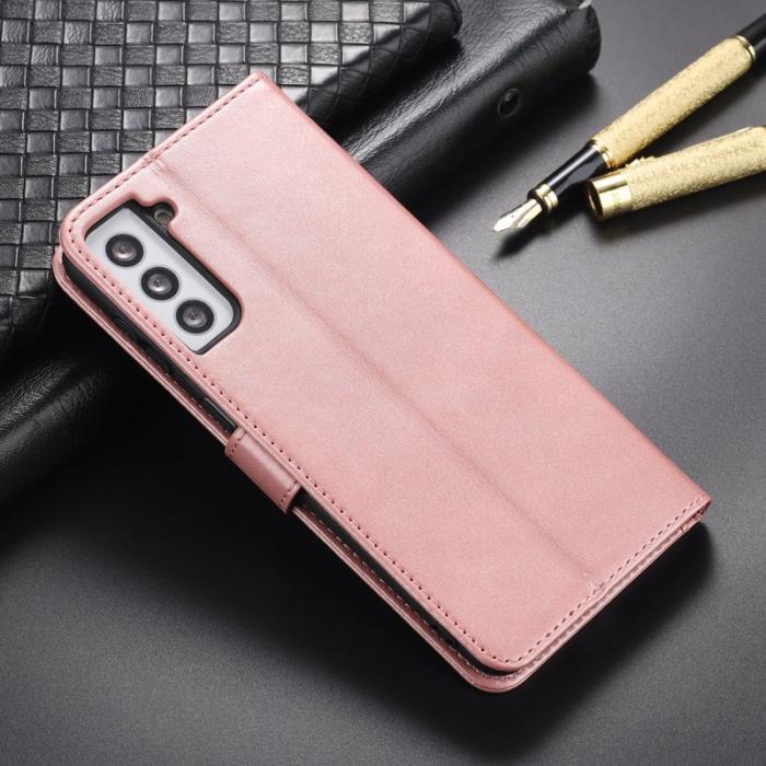 AZNS - AZNS Samsung Galaxy S23 Fodral PU Läder - Rose Gold