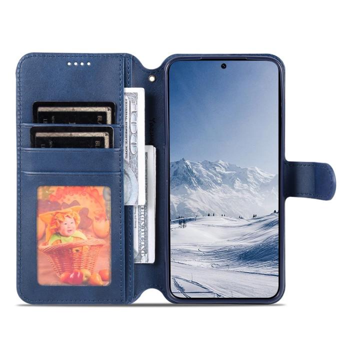 AZNS - AZNS Samsung Galaxy S23+ Skal Äkta läder - Blå