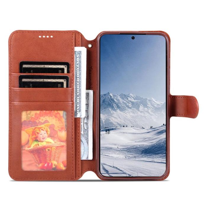 AZNS - AZNS Samsung Galaxy S23+ Skal Äkta läder - Brun