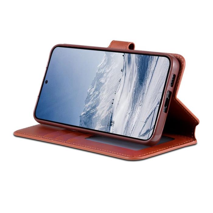 AZNS - AZNS Samsung Galaxy S23+ Skal Äkta läder - Brun