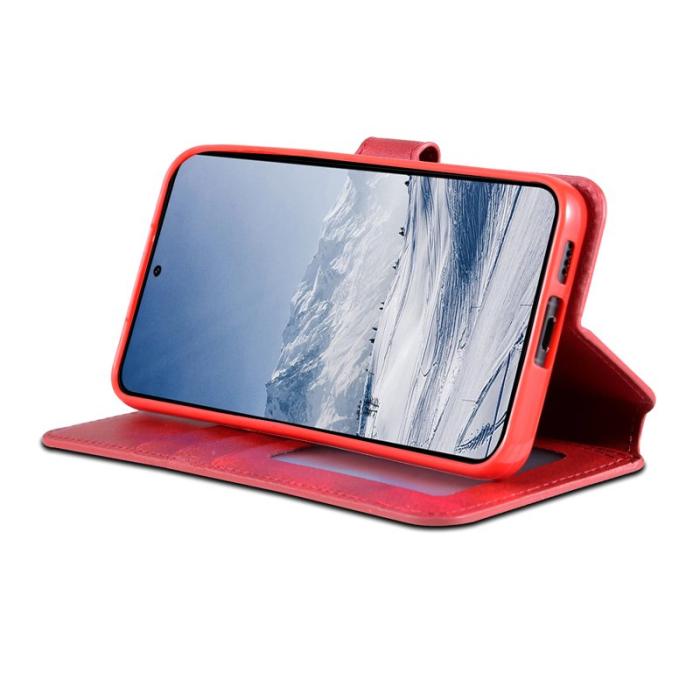 AZNS - AZNS Samsung Galaxy S23+ Skal Äkta Läder - Röd