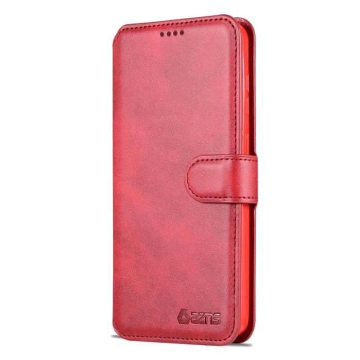 AZNS - AZNS Samsung Galaxy S23+ Skal Äkta Läder - Röd