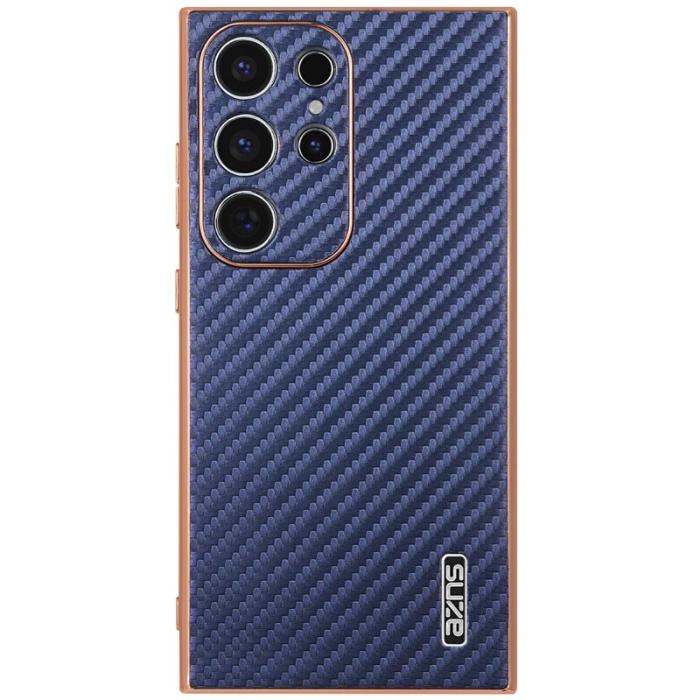 AZNS - AZNS Samsung Galaxy S23 Ultra Fodral - PU + TPU - Blå