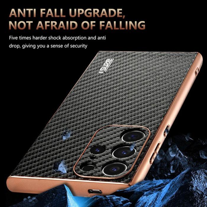 AZNS - AZNS Samsung Galaxy S23 Ultra Fodral - PU + TPU - Blå