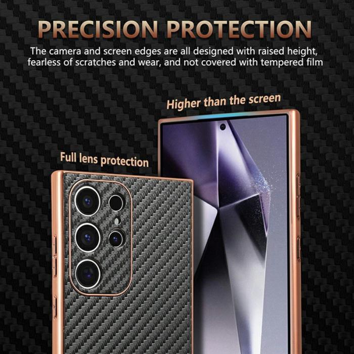 AZNS - AZNS Samsung Galaxy S23 Ultra Fodral PU + TPU - Grön