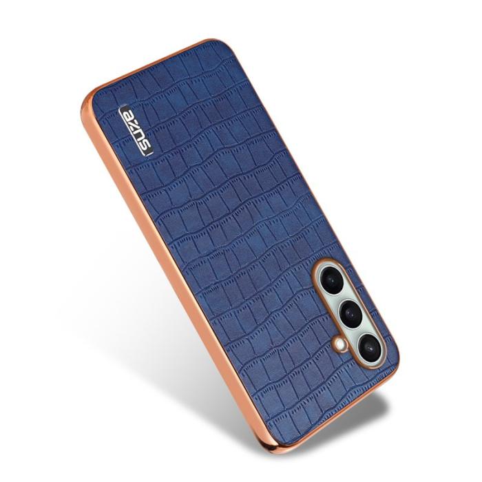 AZNS - AZNS Samsung Galaxy S24 FE Fodral Electroplating PU+TPU - Blå