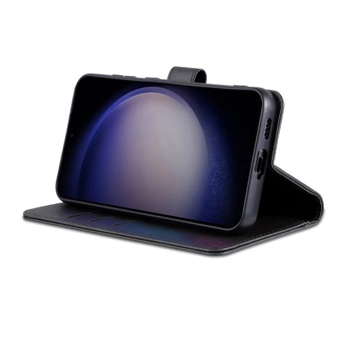 AZNS - AZNS Samsung Galaxy S24 FE Fodral PU Läder Plånbok - Svart