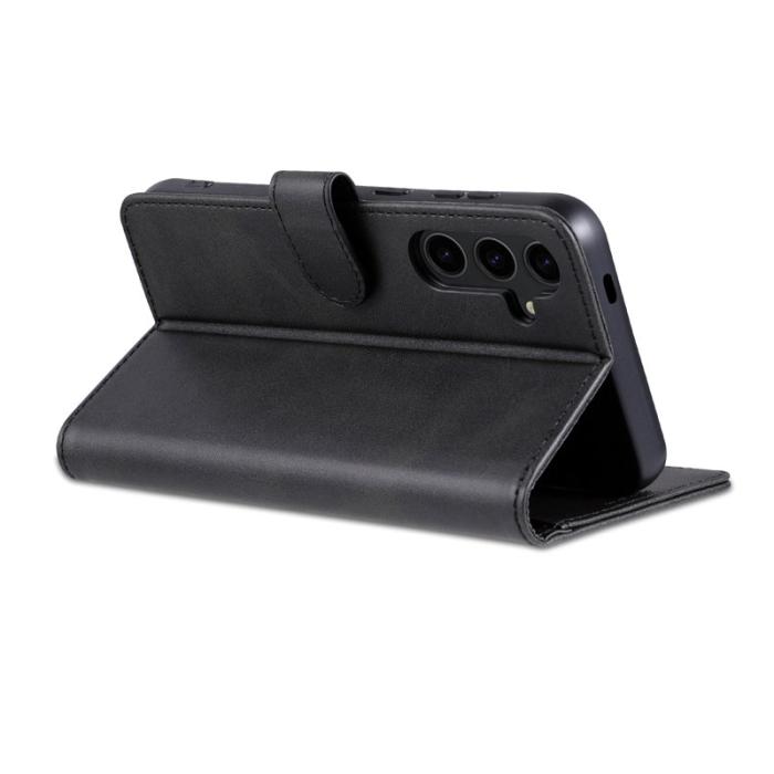 AZNS - AZNS Samsung Galaxy S24 FE Fodral PU Läder Plånbok - Svart