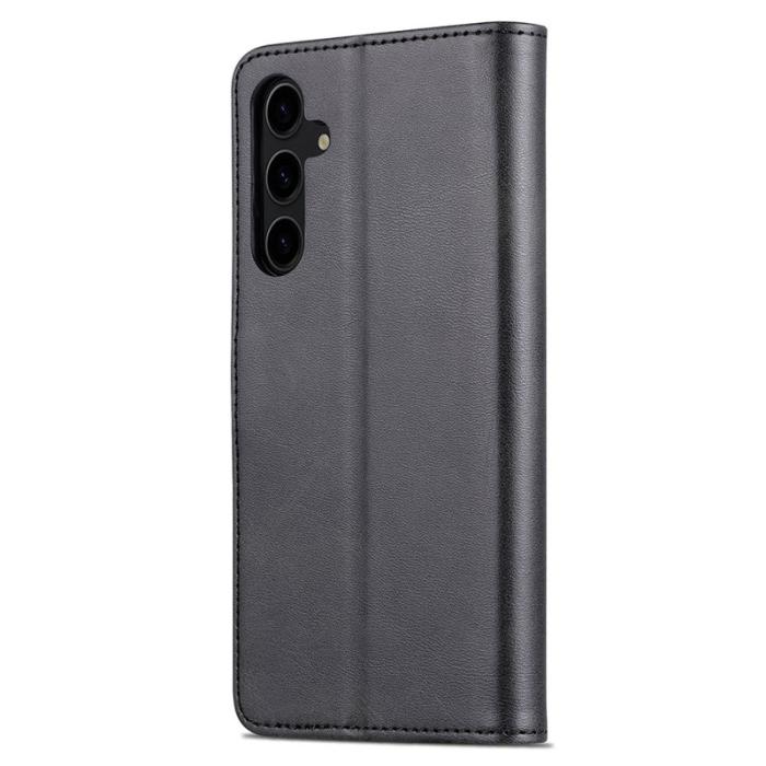 AZNS - AZNS Samsung Galaxy S24 FE Fodral PU Läder Plånbok - Svart