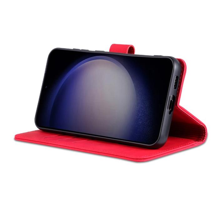 AZNS - AZNS Samsung Galaxy S24 FE Fodral PU Läder - Röd