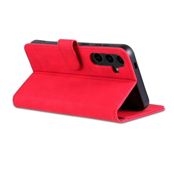 AZNS - AZNS Samsung Galaxy S24 FE Fodral PU Läder - Röd