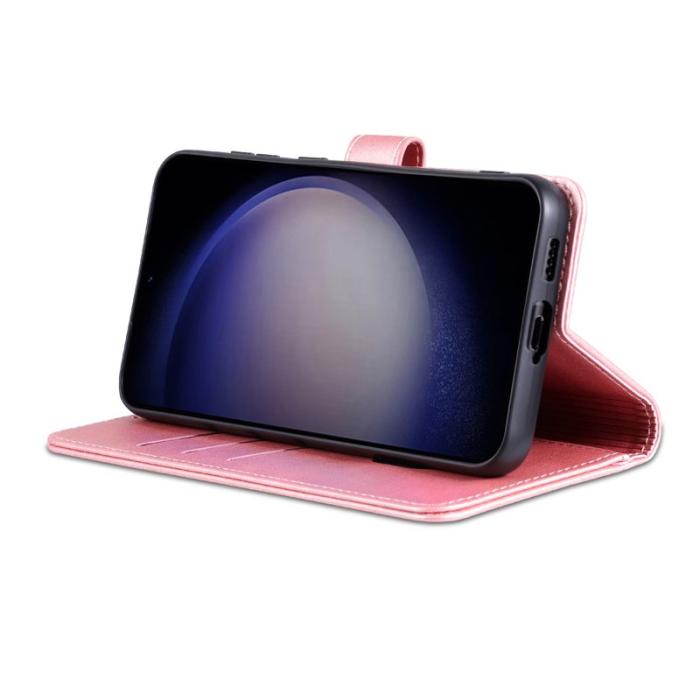 AZNS - AZNS Samsung Galaxy S24 FE Fodral PU Läder - Rose Gold