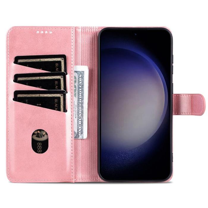AZNS - AZNS Samsung Galaxy S24 FE Fodral PU Läder - Rose Gold
