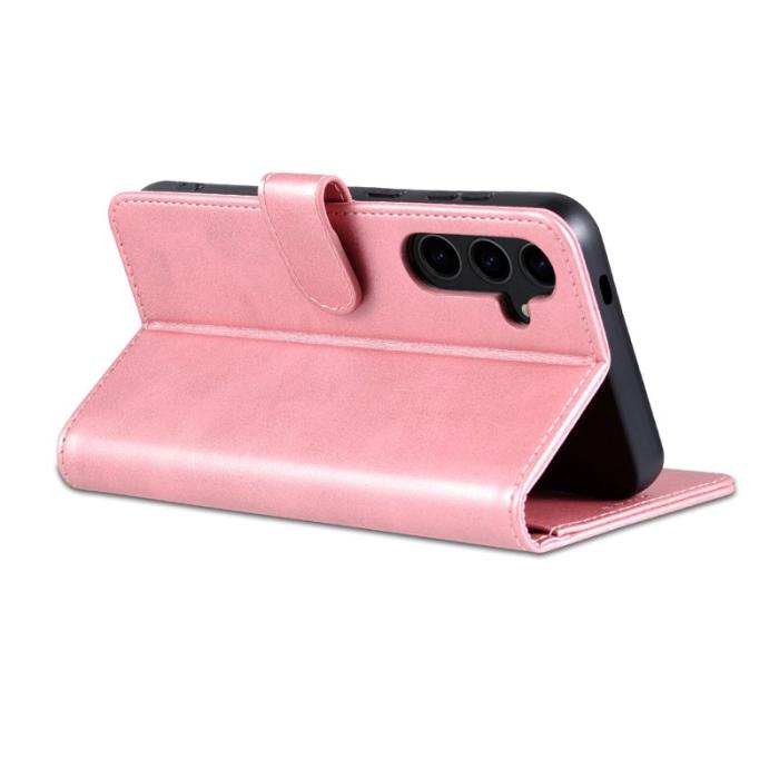 AZNS - AZNS Samsung Galaxy S24 FE Fodral PU Läder - Rose Gold