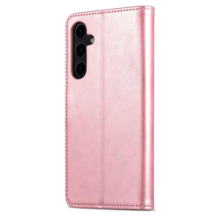 AZNS - AZNS Samsung Galaxy S24 FE Fodral PU Läder - Rose Gold