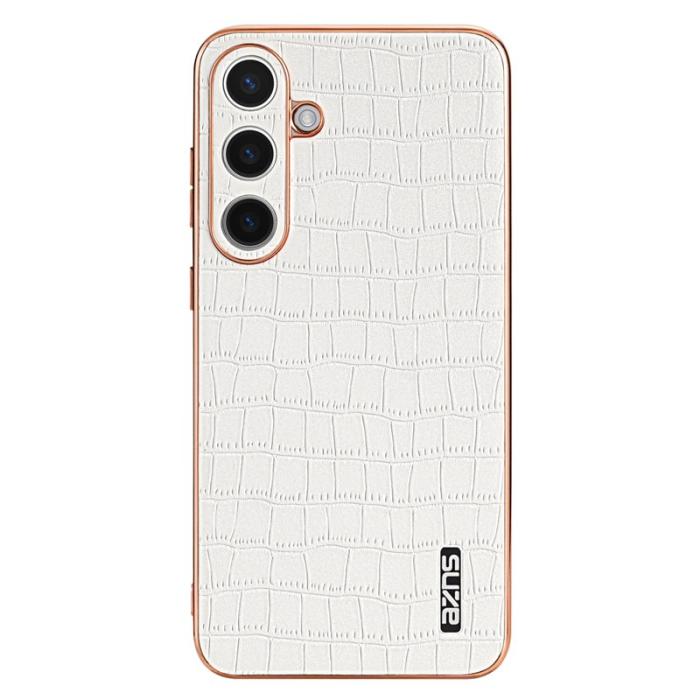 AZNS - AZNS Samsung Galaxy S24 Fodral Electroplating PU+TPU - Vit