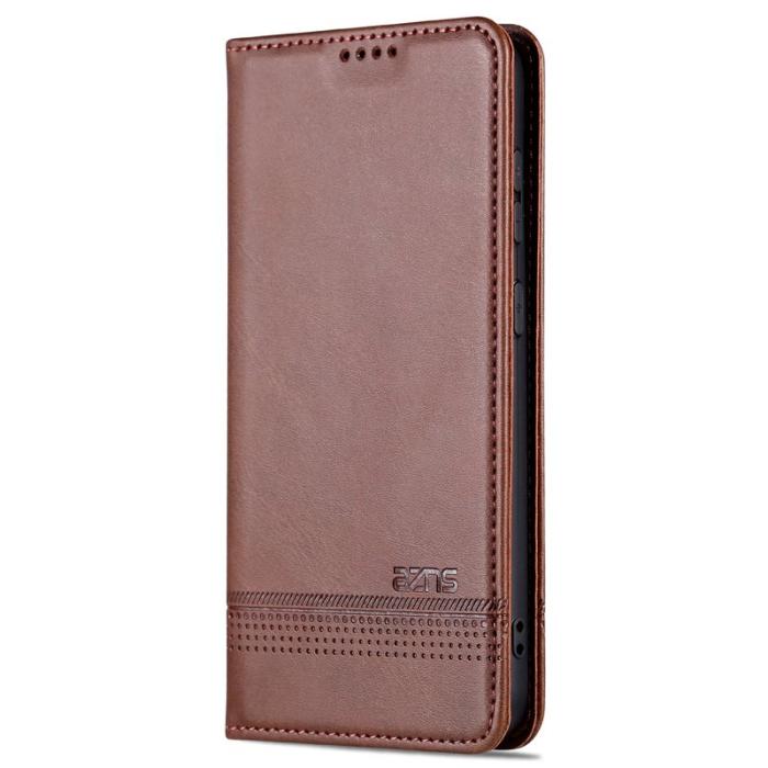 AZNS - AZNS Samsung Galaxy S24 Fodral PU Läder - Kaffe