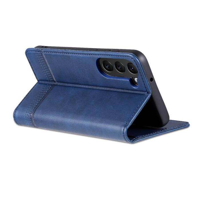 AZNS - AZNS Samsung Galaxy S24 Fodral PU Läder - Mörkblå